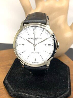Baume & Mercier Men's Watch M0A10332 Classima Swiss Automatic White Dial 42mm